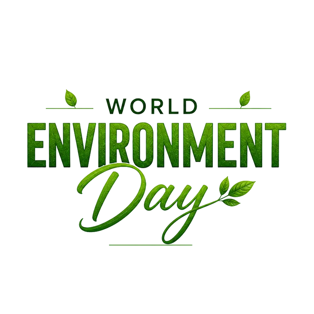 World Environment Day Typography PNG