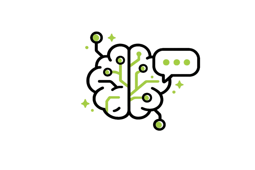 AI Brain Chatbot Icon PNG