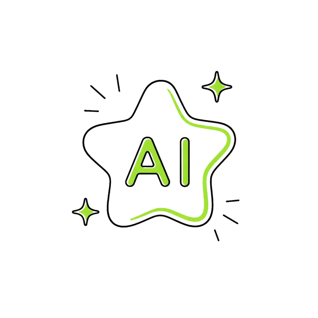 AI Star Icon PNG