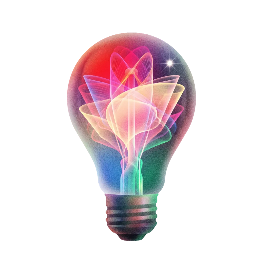 Creative Light Bulb Idea Icon PNG