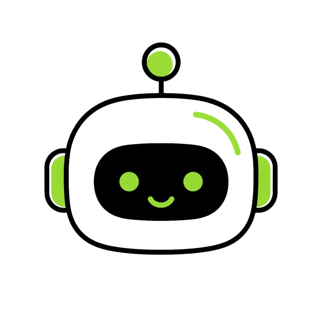Cute AI Robot Chatbot Icon PNG