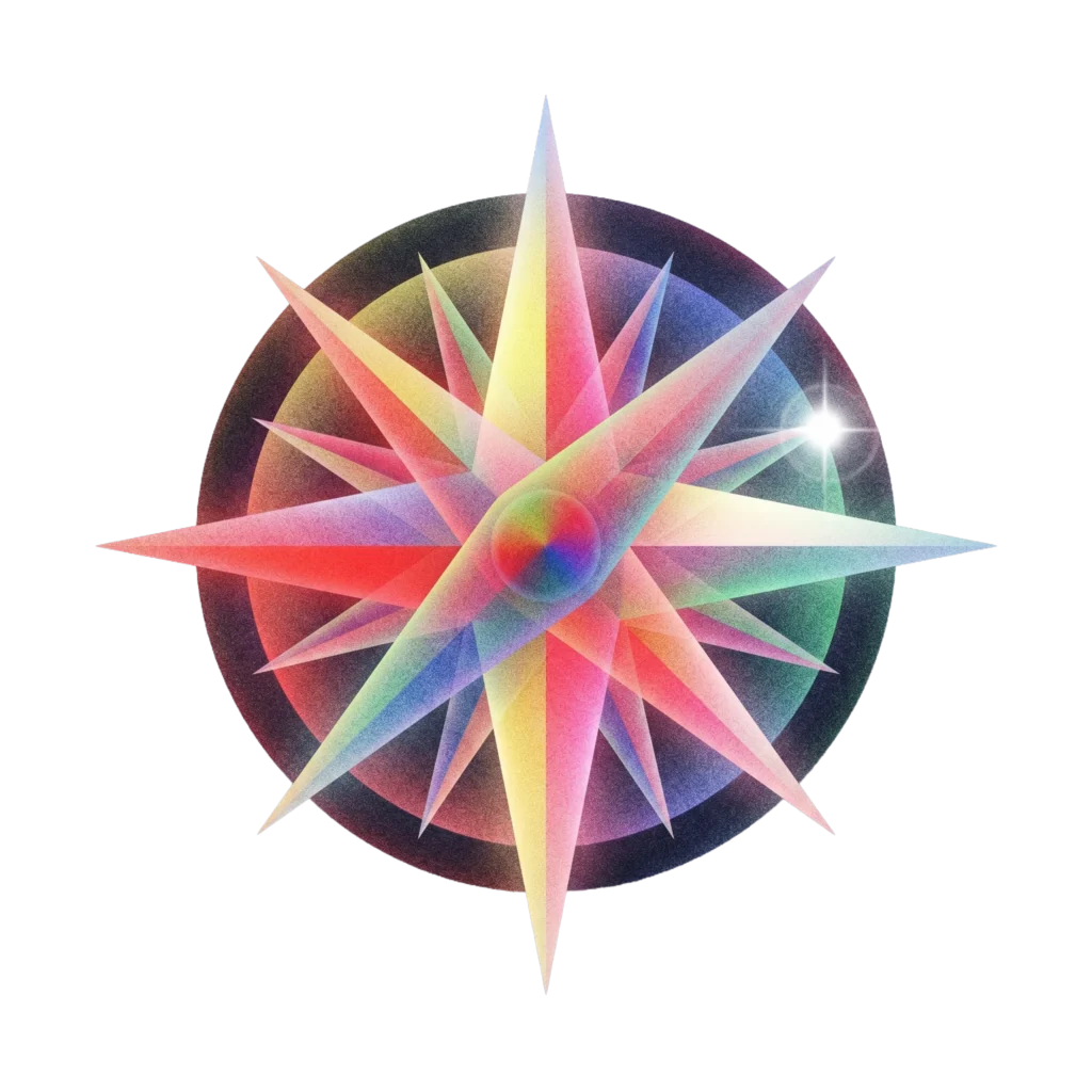 Ethereal Prism Star Icon PNG