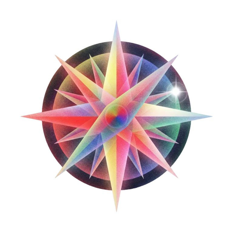 Ethereal Prism Star Icon PNG