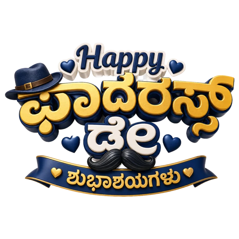 Happy Father's Day Kannada PNG