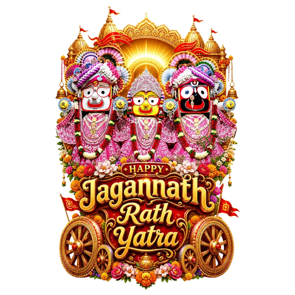 Happy Jagannath Rath Yatra PNG