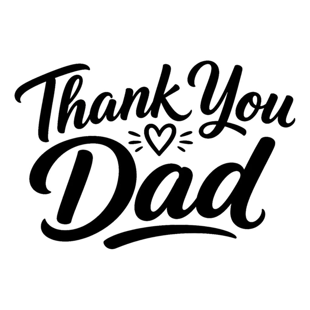 Thank You Dad PNG