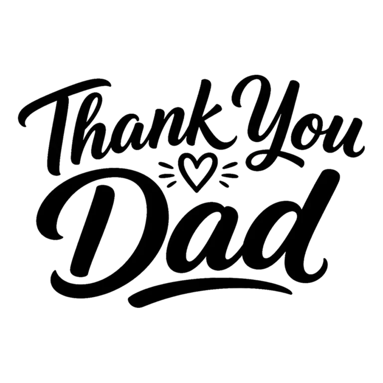 Thank You Dad PNG