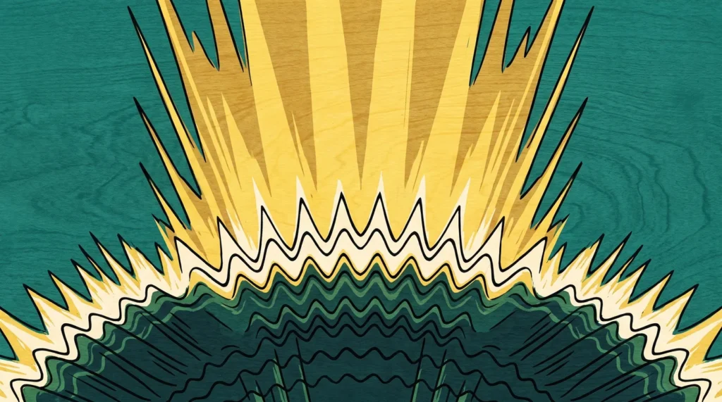 Abstract Wave Burst Background