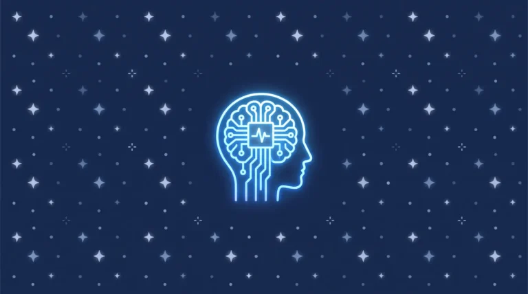 AI Icon Sparkle Star Pattern Background