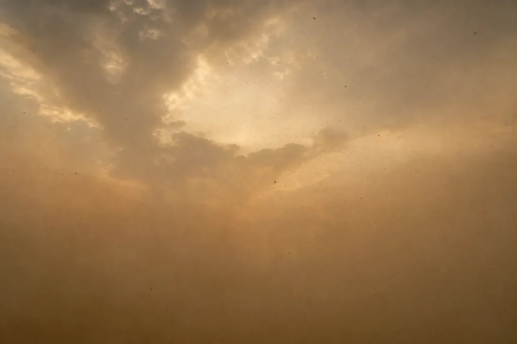 Dramatic Dust Storm Atmosphere Sky Background