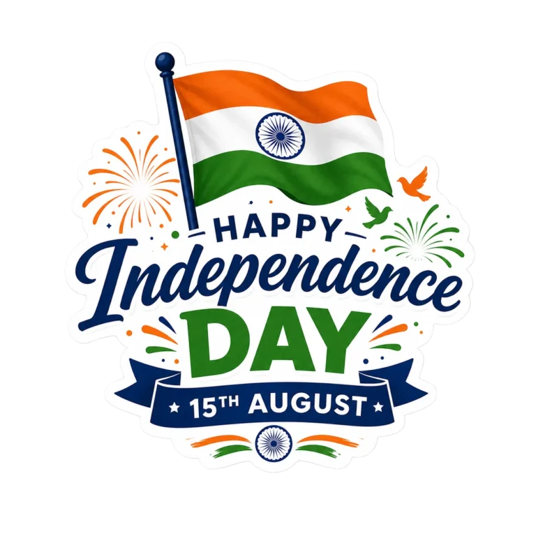 India Independence Day 2026 Sticker PNG