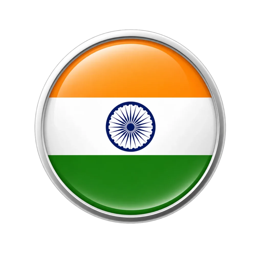 Indian Flag Badge PNG