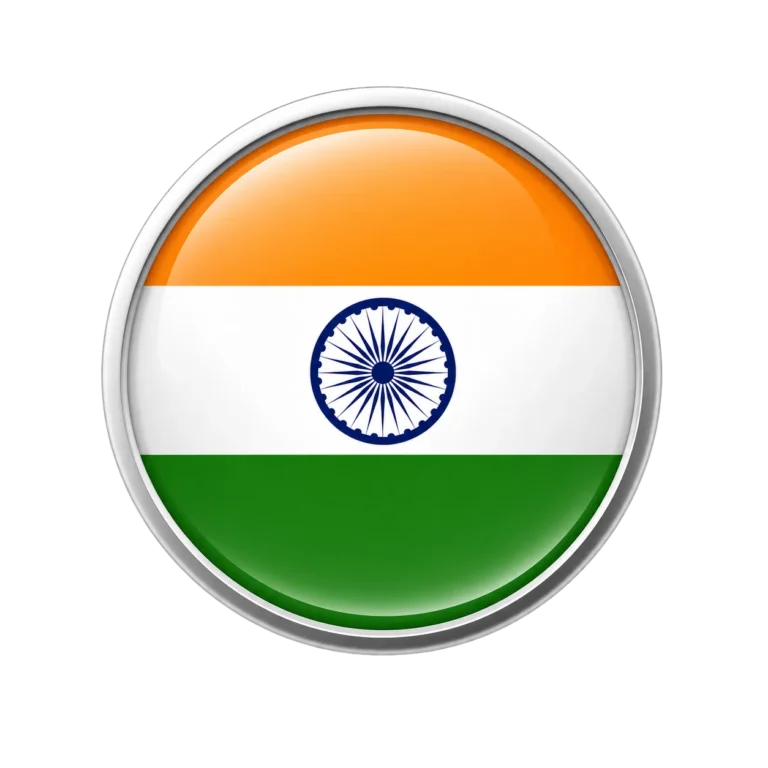 Indian Flag Badge PNG