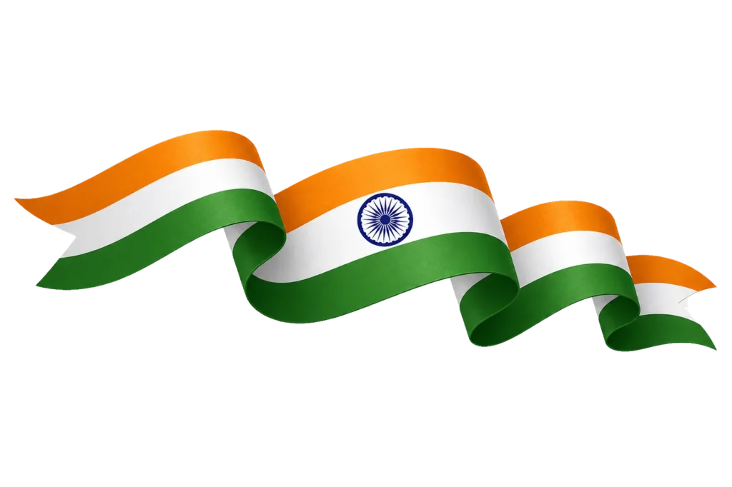 Indian Flag Ribbon PNG