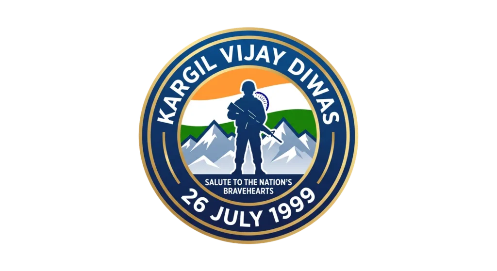Kargil Vijay Diwas Badge Logo PNG