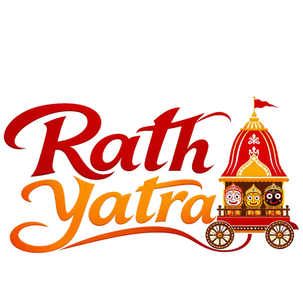 Rath Yatra Script Logo PNG