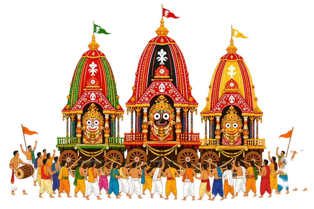 Rath Yatra Vector PNG