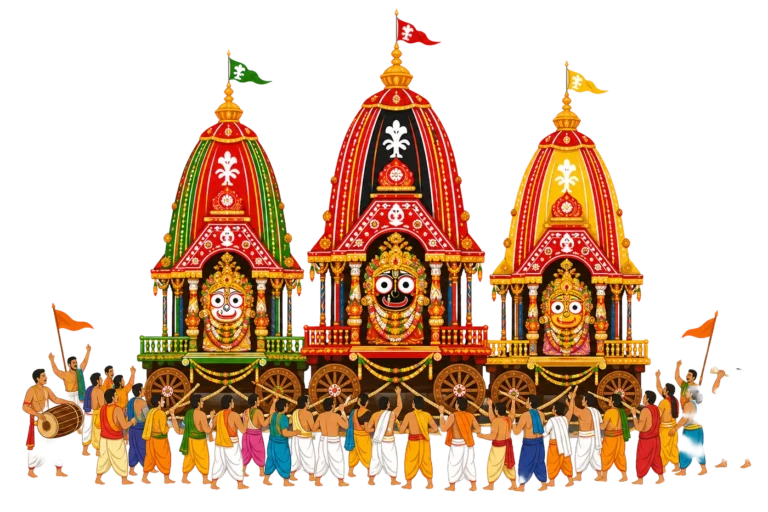 Rath Yatra Vector PNG