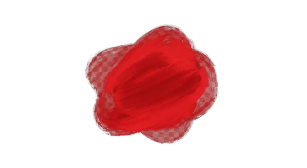 Red Paint Brush Stroke PNG