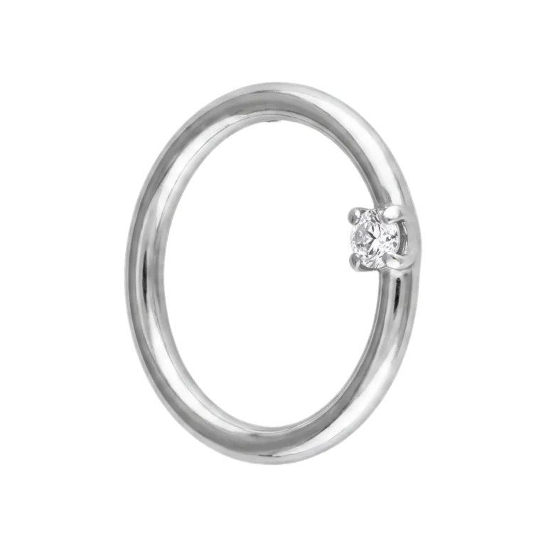 Silver Nose Ring PNG