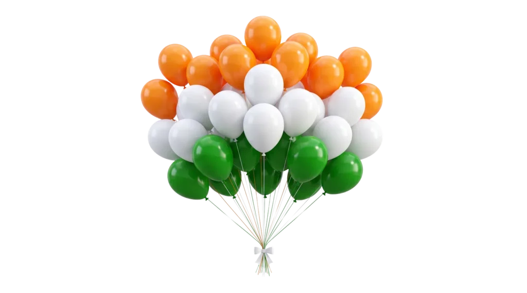 Tricolor Balloons PNG